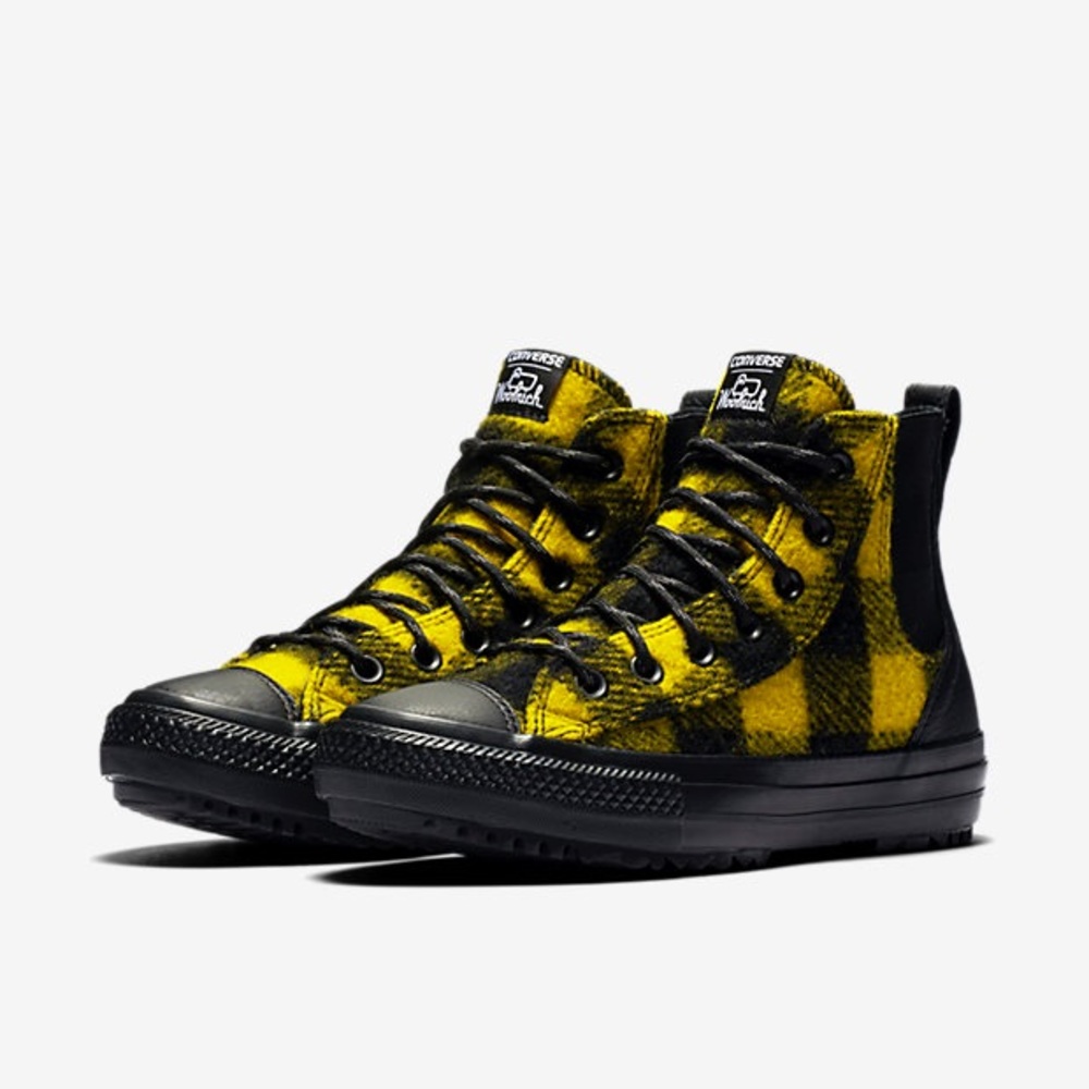 Converse x woolrich chelsee ctas hi black &yellow